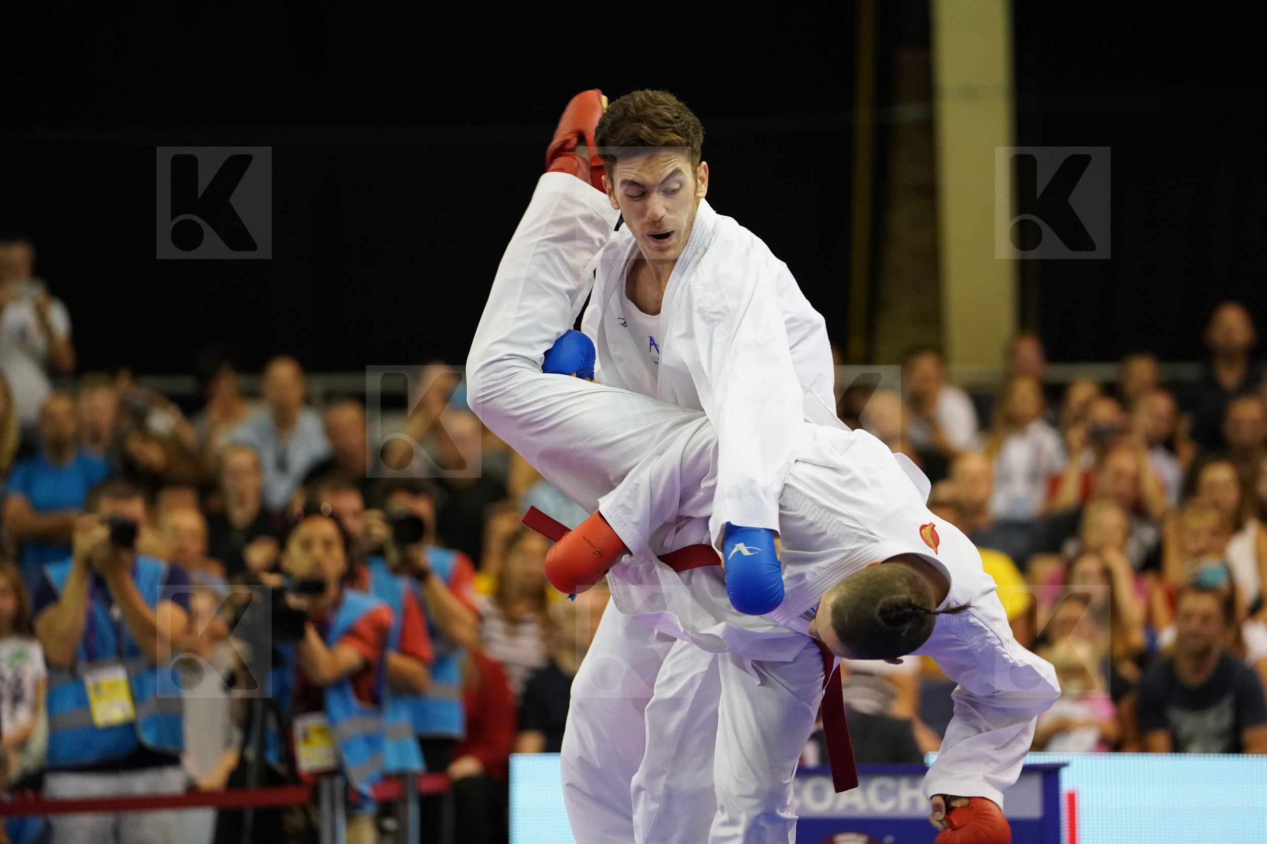 Asiabari Aliasghar Gold match Horuna Stanislav Iran Islamic Republic of Male Kumite -75kg Ukraine